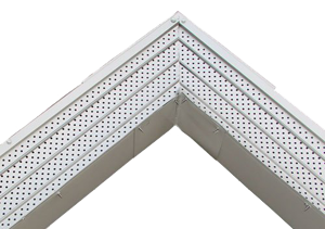 White FlexxPoint Gutter Cover Corner